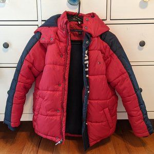 Tommy Hilfiger red winter jacket for 10/12 years